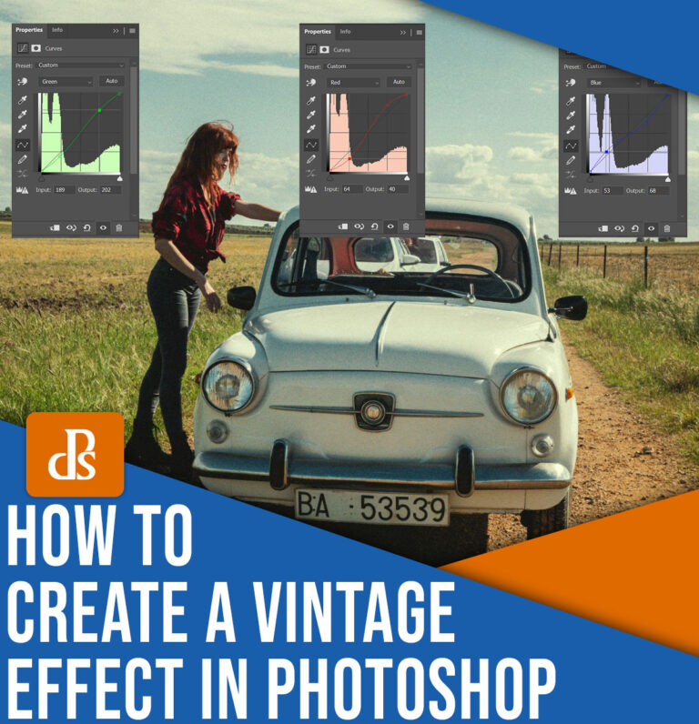 How to Create a Vintage Effect in Photoshop (1-Minute Tutorial)
