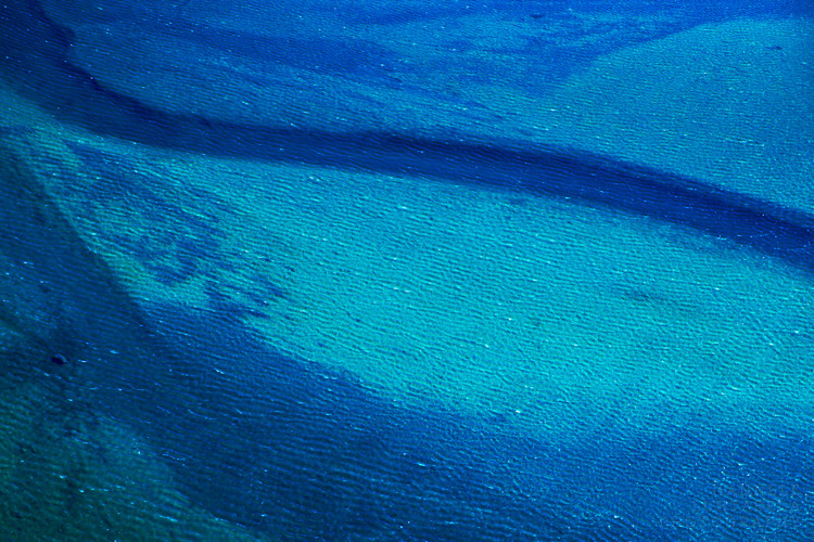 the ocean photographed from high above abstract nature photography