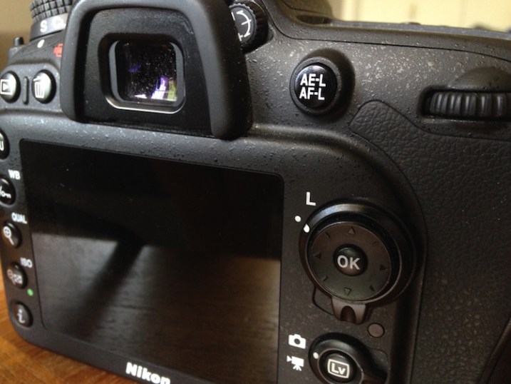 The exposure lock button in photography