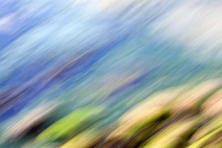 intentional camera movement abstract