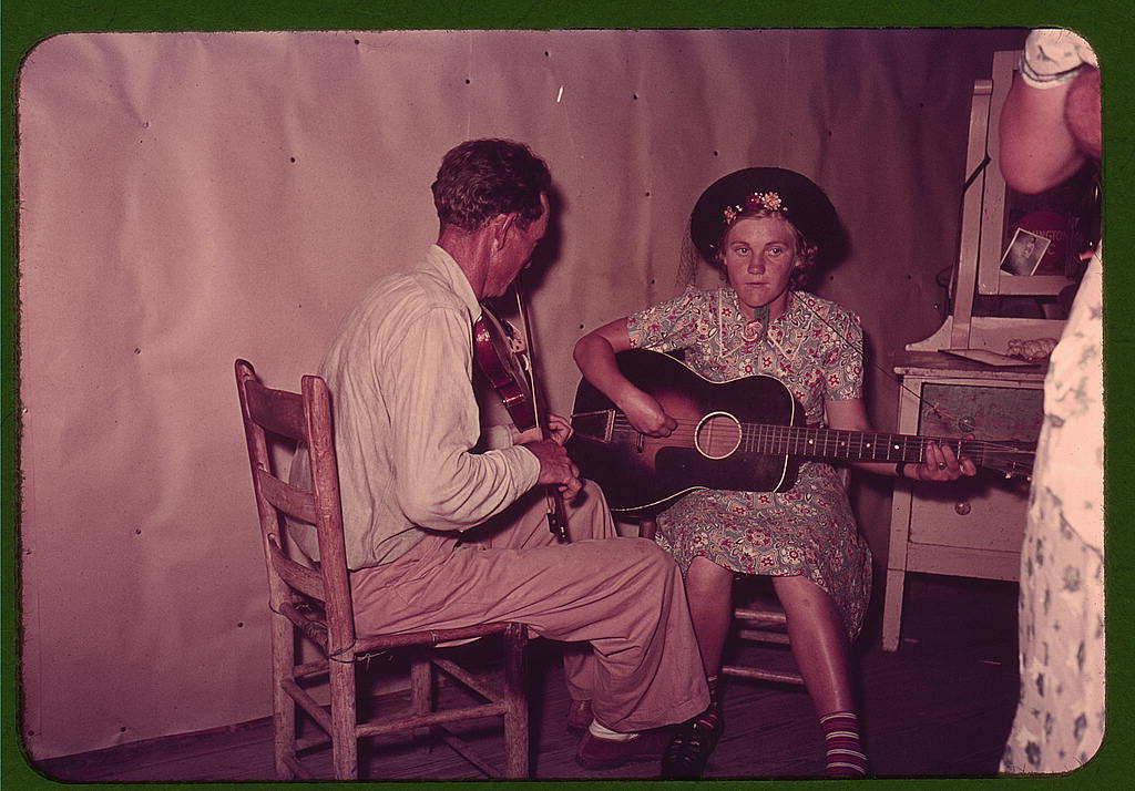 Orchestra at square dance in McIntosh County, Oklahoma  (LOC)