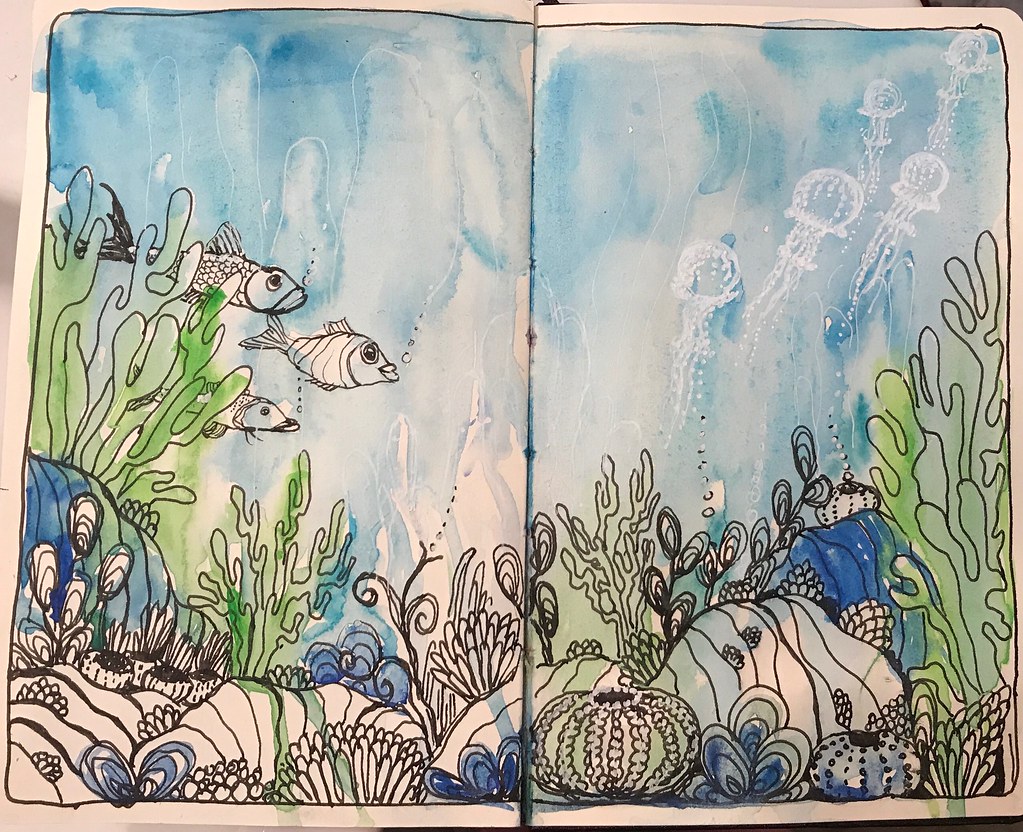 Inktober day 3 Underwater