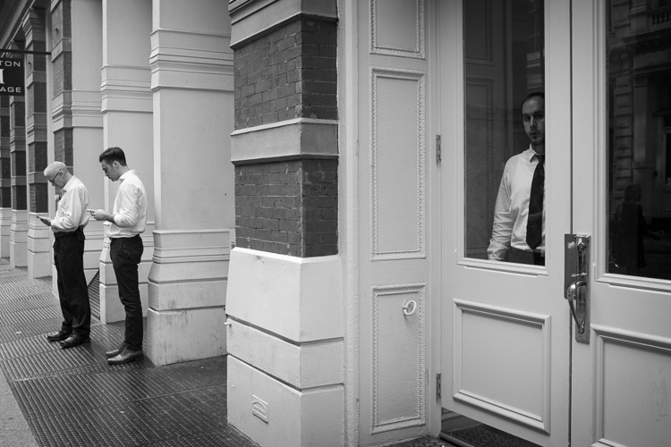 Cellphones, Greene Street, SoHo, New York