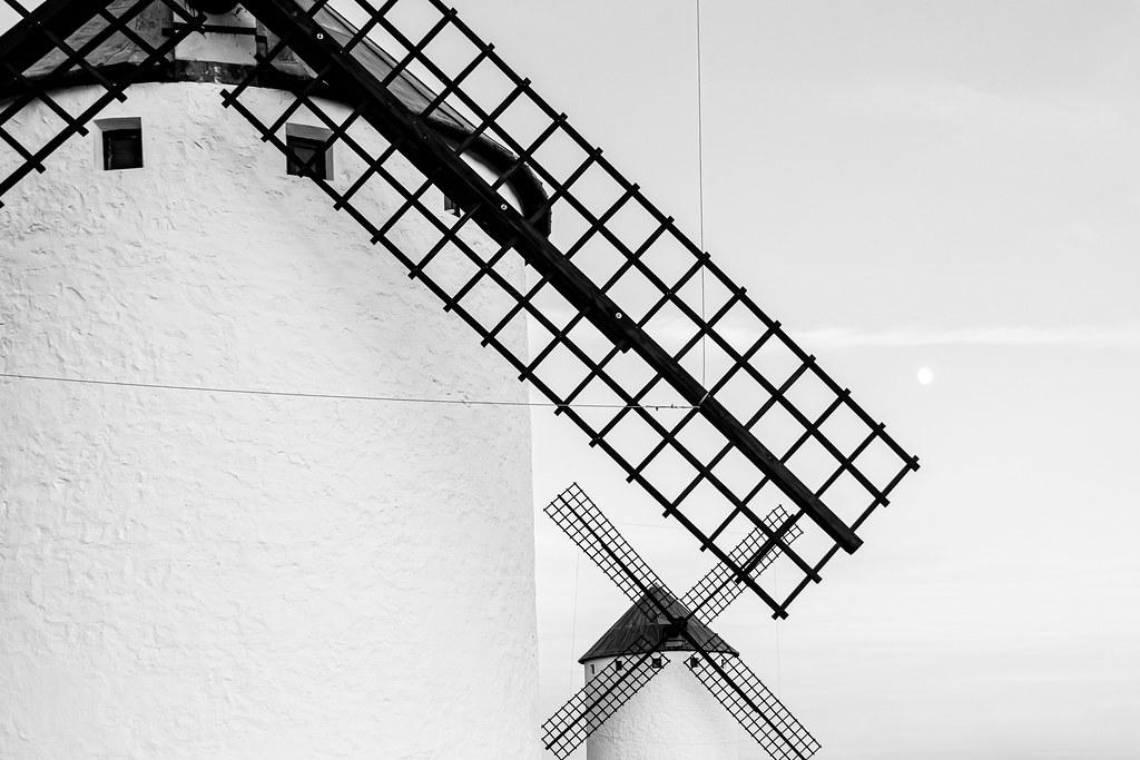 Spain - Ciudad Real - Campo de Criptana - Windmills