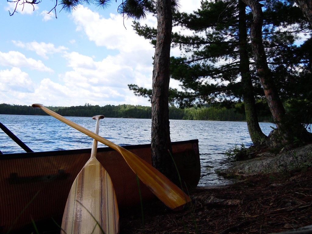 Canoe at camp