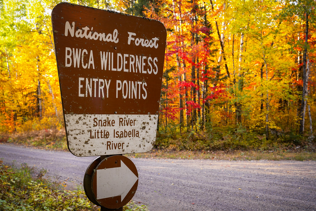 BWCA Wilderness Entry Points Sign