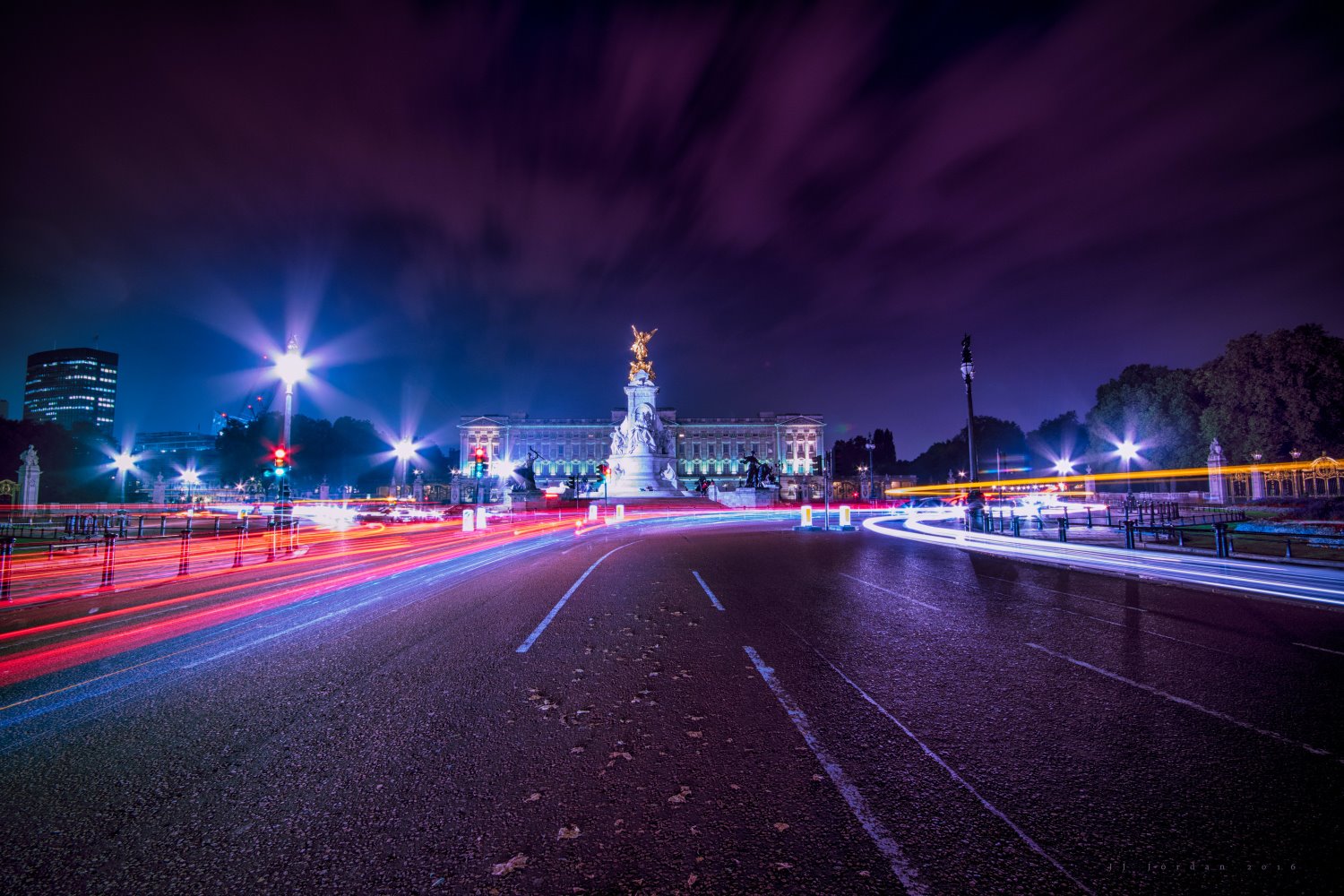 Light trail photography