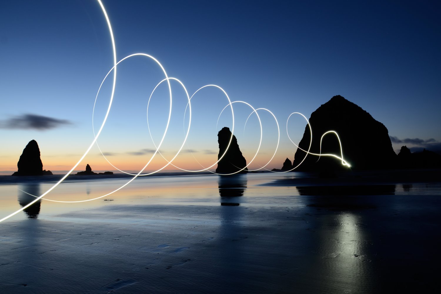 Light trail photography