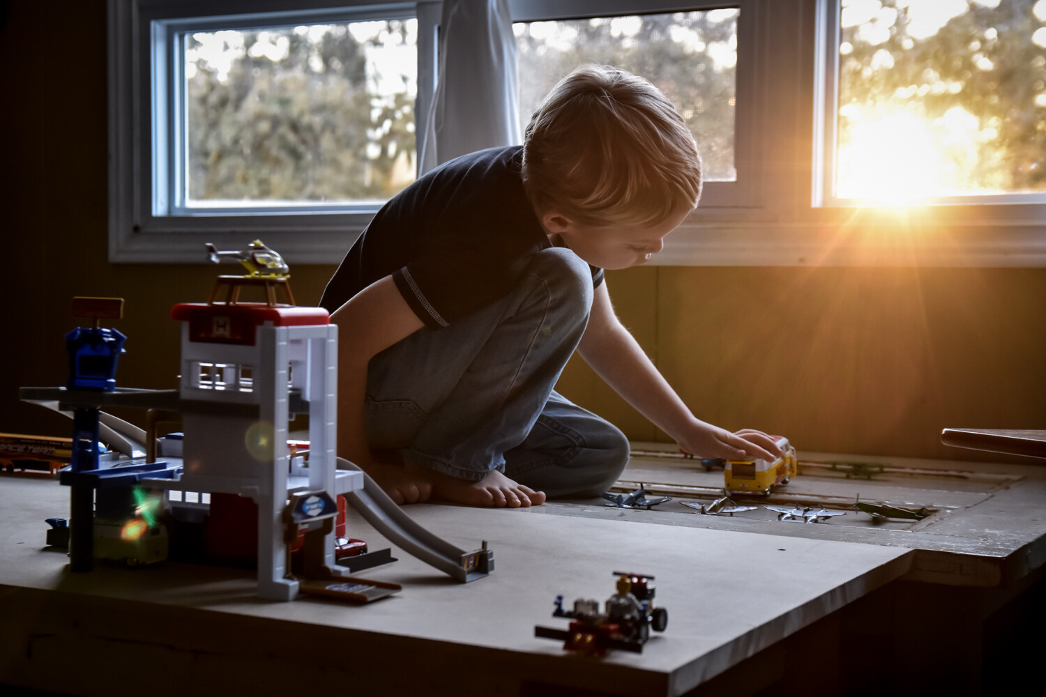 Window-light portrait photography