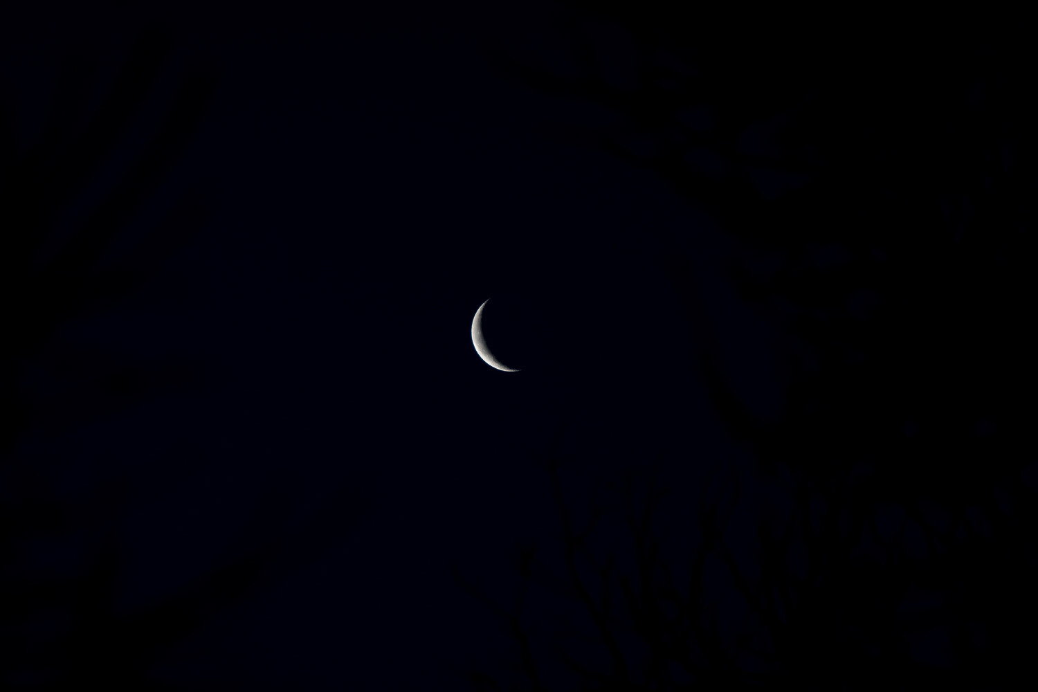 Crescent moon Unprocessed RAW