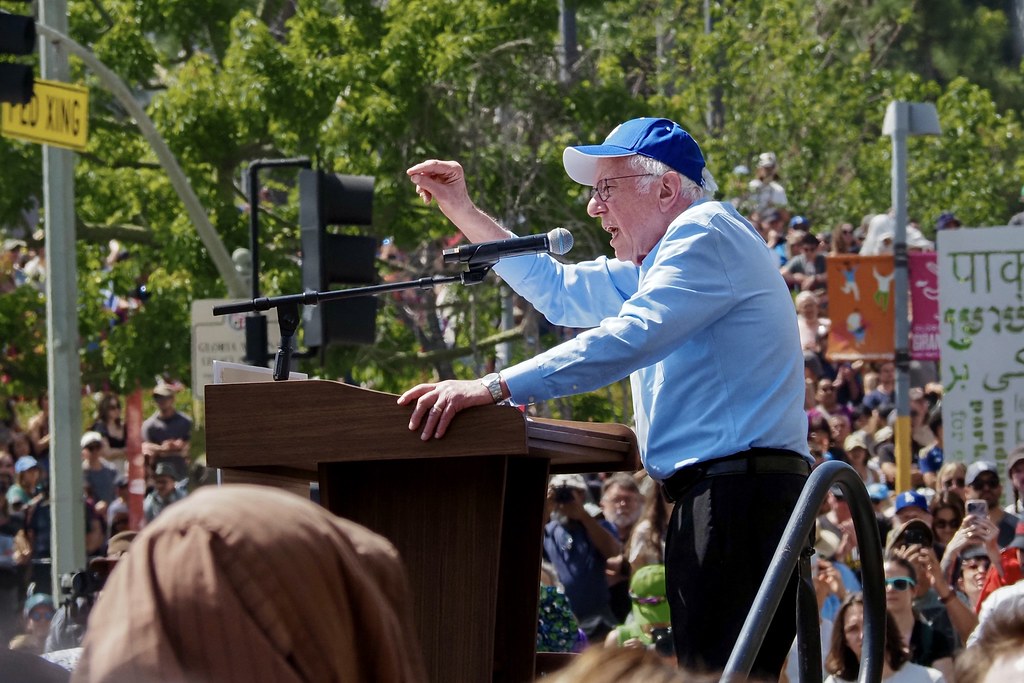 Bernie Sanders brought his Fight the Oligarchy tour to L.A. yesterday.