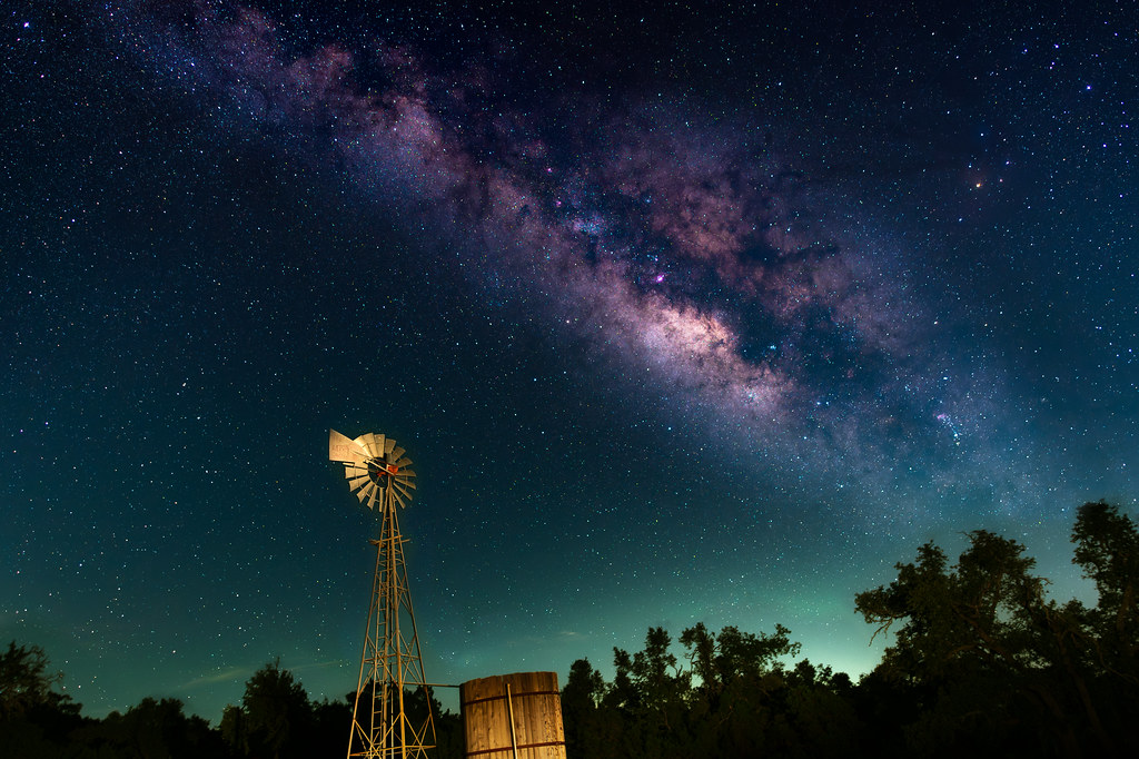 Milky Way Over Windmill