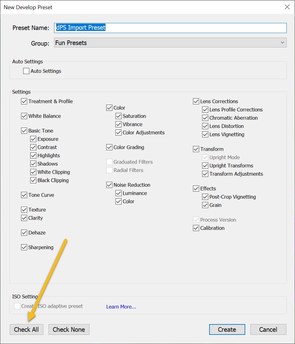 working on your preset