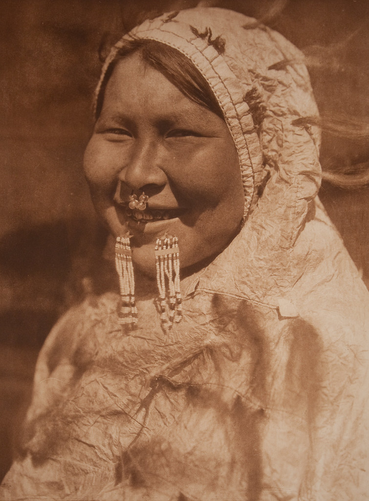 Ugiyaki (in beaded cap) - Nunivak